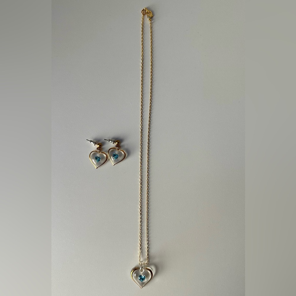 Heart Necklace & Earring Set